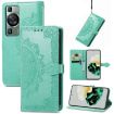 Picture of For Huawei P60 Mandala Flower Embossed Leather Phone Case (Green)