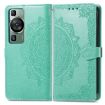 Picture of For Huawei P60 Mandala Flower Embossed Leather Phone Case (Green)