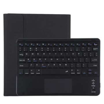 Picture of TG11BC Detachable Bluetooth Black Keyboard Microfiber Leather Tablet Case for iPad Pro 11 inch (2020), with Touchpad & Pen Slot & Holder (Black)