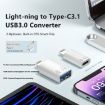 8 Pin to USB-C OTG Adapter - Type-C Connector - 5