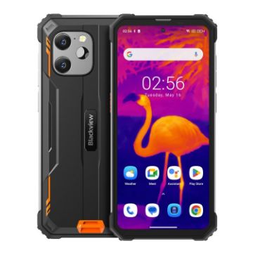 Picture of Blackview BV8900 Rugged Phone, Thermal Camera, 8GB+256GB, IP68/IP69 Waterproof, Face & Fingerprint ID (Orange)