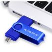 128GB USB 2.0 MicroDrive Dual-use OTG Metal U Disk Blue - 2