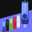 MicroDrive 32GB USB 2.0 Mobile Computer Dual-use Rotating OTG Metal U Disk - 5