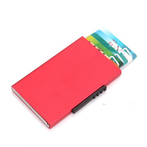 Picture of RFID Anti-Theft And Anti-Magnetic Aluminum Alloy Credit Card Case (Red)