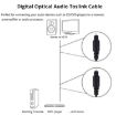3m Digital Audio Optical Fiber Toslink Cable OD 4.0mm Gold Plated - 3