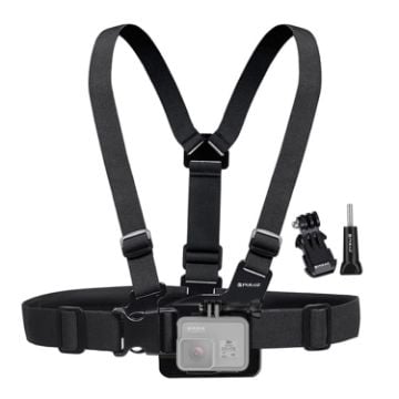 Picture of PULUZ Adjustable Body Mount Belt Chest Strap for GoPro Hero11/10/9/8/7/6/5, Insta360 ONE R, DJI Osmo Action & More