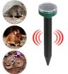 Picture of 2 PCS Solar Mouse Repeller Ultrasonic LED Manor Farm Rice Field Mouse Repeller Snake Repeller (Round)