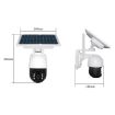 Picture of T23 2288 x 1288P Full HD Solar Powered WiFi Camera, Support PIR Alarm, Night Vision, Two Way Audio, TF Card