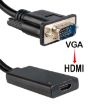 Picture of HD55Y VGA To HDMI Adapter Cable VGA+USB To HD 1080P Converter With Power Supply (Black)