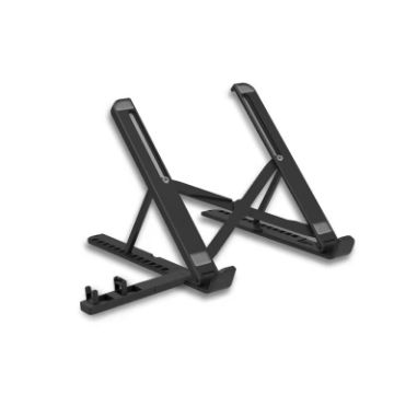 Picture of 2 In 1 Laptop Mobile Phone Stand Heightening Cooling Stand (Black)