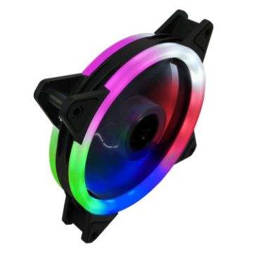 Picture of COOLMOON 12cm Dual Aperture Computer Mainframe Chassis Dual Interface Fan (Colorful)