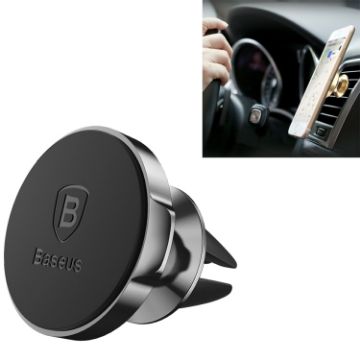 Picture of Baseus Magnetic Suction Car Vent Mount for iPhone, Samsung, Huawei - 360 Rotation (Black)