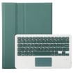 Picture of For iPad 10th Gen 10.9 2022 A10B-A Lambskin Texture Bluetooth Touch Keyboard Leather Tablet Case with Pen Slot (Dark Green)