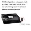 Picture of FANNER Ice Soul F10015 Desktop Computer Radiator PWM Intelligent Speed Regulation Ultra-thin Chassis Fan (Black)