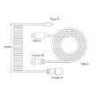 Mechanical Keyboard Spring Cable - Black - 3