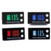 Picture of Digital Display DC Voltmeter Lead-Acid Lithium Battery Charge Meter, Color: Blue+Temperature