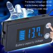 Picture of Digital Display DC Voltmeter Lead-Acid Lithium Battery Charge Meter, Color: Blue+Temperature