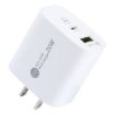 PD 20W USB-C Fast Charger + QC 3.0 USB Interface - US Plug - 1
