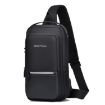Picture of WEIXIER X303 Men Crossbody Bag Oxford Waterproof Sports Chest Bag (Black)