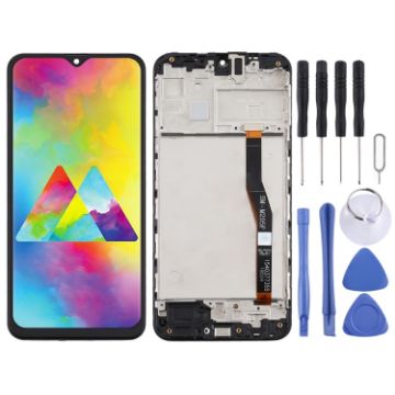 Samsung Galaxy M20 TFT LCD Screen Digitizer Assembly with Frame - Black - 1
