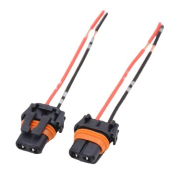 Picture of 1pair For 9006 Car Headlight Socket Light Holder Plug With Cable
