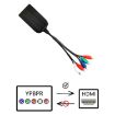Picture of 1080P Component To HDMI Adapter Cable YPbPr To HD Interface HD Converter (Black)