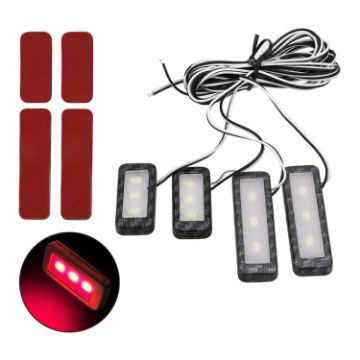 Picture of Car 4 in 1 LED Ambient Light Door Decorative Light (Red Light)
