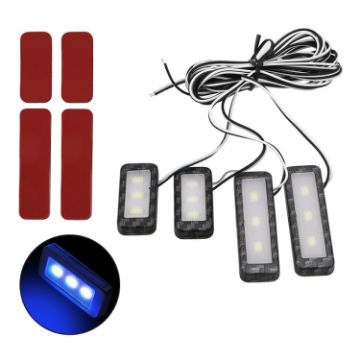Picture of Car 4 in 1 LED Ambient Light Door Decorative Light (Blue Light)