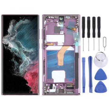Samsung Galaxy S22 Ultra 5G LCD Screen Digitizer Assembly (Purple) - 1
