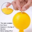 Picture of 8cm Fruit Fly Balls for Indoor Use Insect Trap Sticky Insect Balls (Yellow With Base+Double-side Glue)