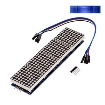 MAX7219 Point Battage Module LH Control Single-Chip Module 4 In 1 Display Blue Light - 1