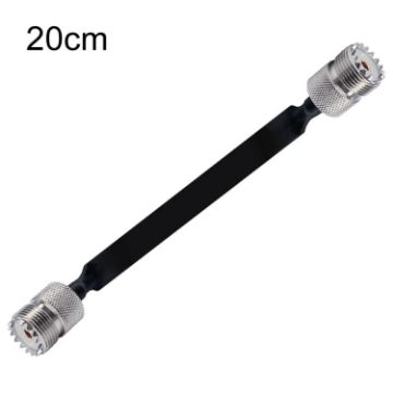 20cm Flat RF Coaxial Cable UHF 50 Ohm Extension Cord - 1