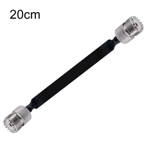 20cm Flat RF Coaxial Cable UHF 50 Ohm Extension Cord - 1