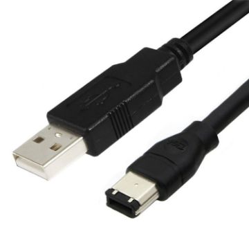 JUNSUNMAY Firewire IEEE 1394 to USB 2.0 Adaptor Cable - 4.5m - 1