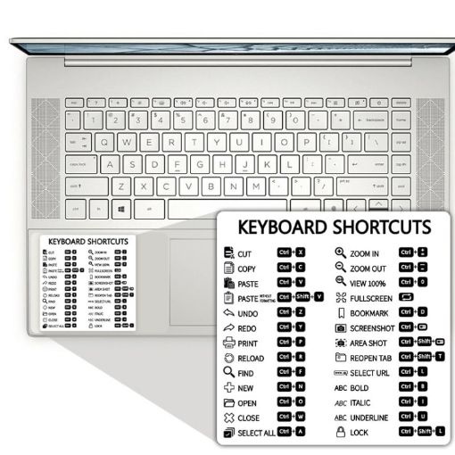 Picture of Laptop Shortcut Keys PVC Sticker
