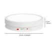 Picture of 22cm Colorful LED Light Electric Rotating Display Stand Turntable, Style:Battey Charging (White)