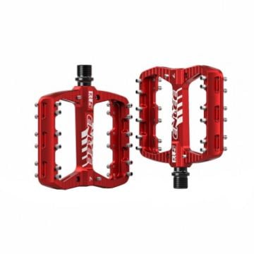 Picture of ENLEE R5 1pair Mountain Bike Pedals Bicycle Cycling Wider Non-Slip Footrest Bearing (Red)