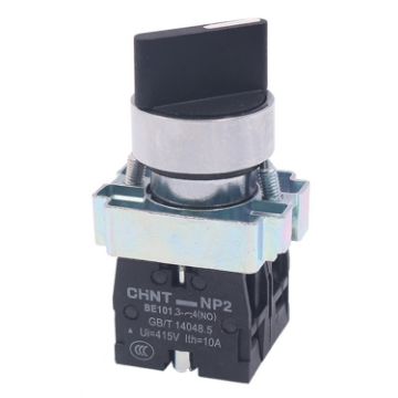Picture of CHINT NP2-BD53 3 Gear Self-resetting 2NO Power Transfer Switch Short Handle Master Knob 22mm