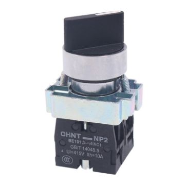 Picture of CHINT NP2-BD33 3 Gear Self-locking 2NO Power Transfer Switch Short Handle Master Knob 22mm