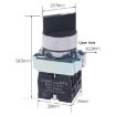 CHINT NP2-BD21 Power Transfer Switch 22mm - Self-locking 1NO - Short Handle Master Knob - 5