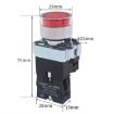Picture of CHINT NP2-BW3363/220V 2 NO Pushbutton Switches With LED Light Silver Alloy Contact Push Button
