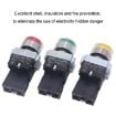 Picture of CHINT NP2-BW3463/24V 2 NO Pushbutton Switches With LED Light Silver Alloy Contact Push Button