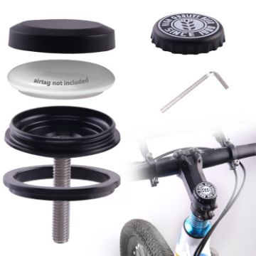 Picture of For AirTag Tracker Case Bicycle Hidden Headset Mount Anti-Theft Bike Locator Bracket Holder, Style: Beer Cover