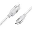 Picture of hoco X99 Crystal Junction 2.4A USB to Micro USB Silicone Charging Data Cable, Length:1m (Grey)