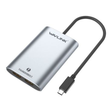 Picture of WAVLINK WL-UTA02H Multi-Screen Extender Converter Thunderbolt 3 to Dual HDMI Adapter