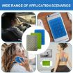 Black Silicone Suction Cup Mobile Phone Back Stickers - 24 Square Shaped - 6