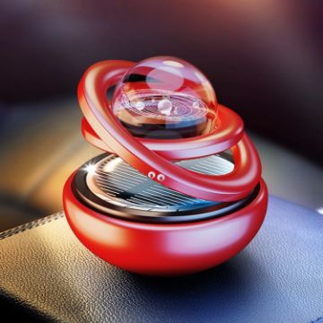 Picture of Interstellar Vast Solar Rotating Car Aromatherapy Ornaments, Color: Red