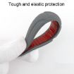 Picture of SAHNSHI 4pcs /Pack 7755 Car Door Anti-Collision Silicone Strip Bumper Mirror Thickening Decorative Stickers (Red)