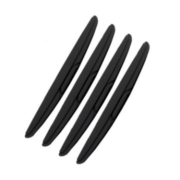 Picture of SAHNSHI 4pcs /Pack 7755 Car Door Anti-Collision Silicone Strip Bumper Mirror Thickening Decorative Stickers (Black)