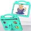 Samsung Galaxy Tab S9 FE Mint Green Tablet Case with Handle Kickstand - 4